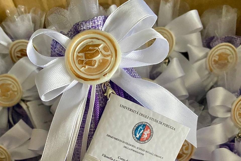 Portaconfetti laurea minitesi