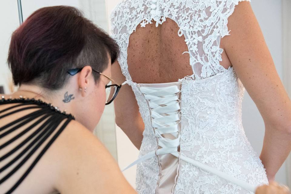 Preparazione sposa