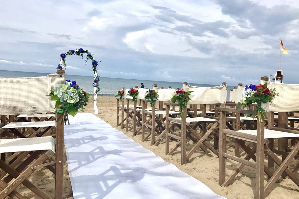 Ceremony beach