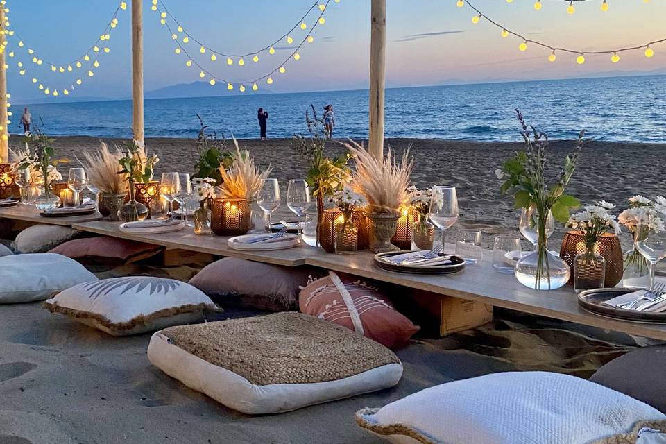 Cena in spiaggia