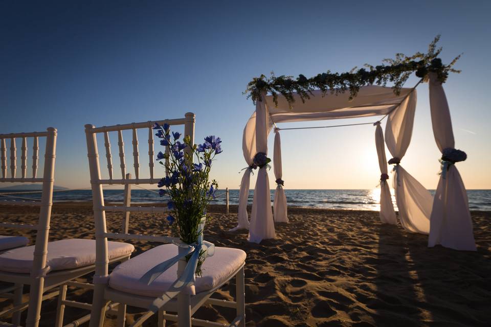 Cerimonia in spiaggia