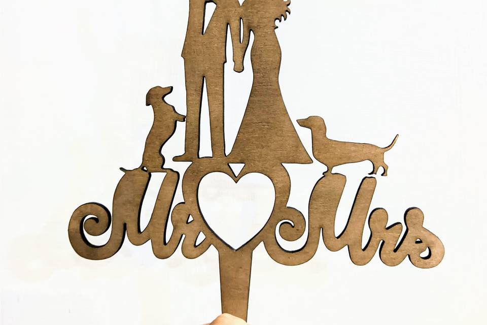 Cake topper plex