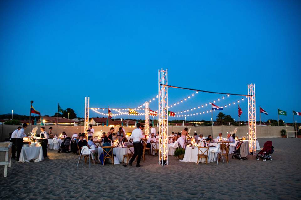 Allestimento Cena Spiaggia