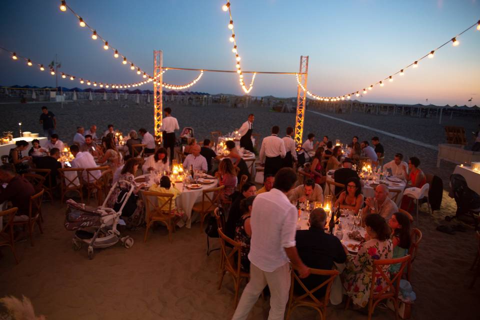 Allestimento Cena Spiaggia