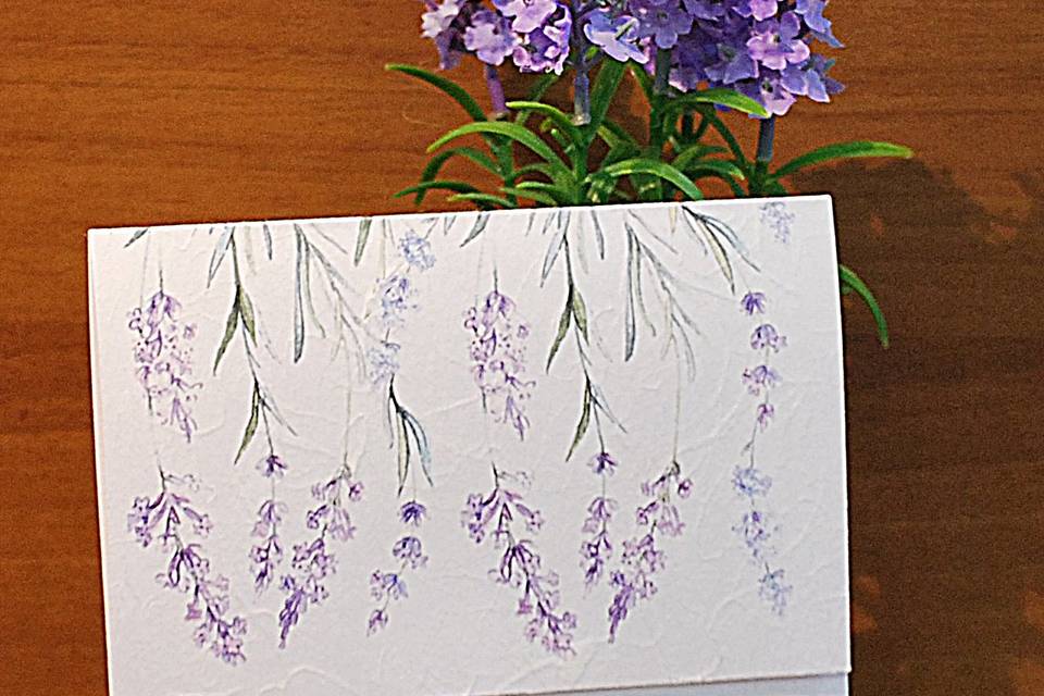 Lavanda e carta di riso