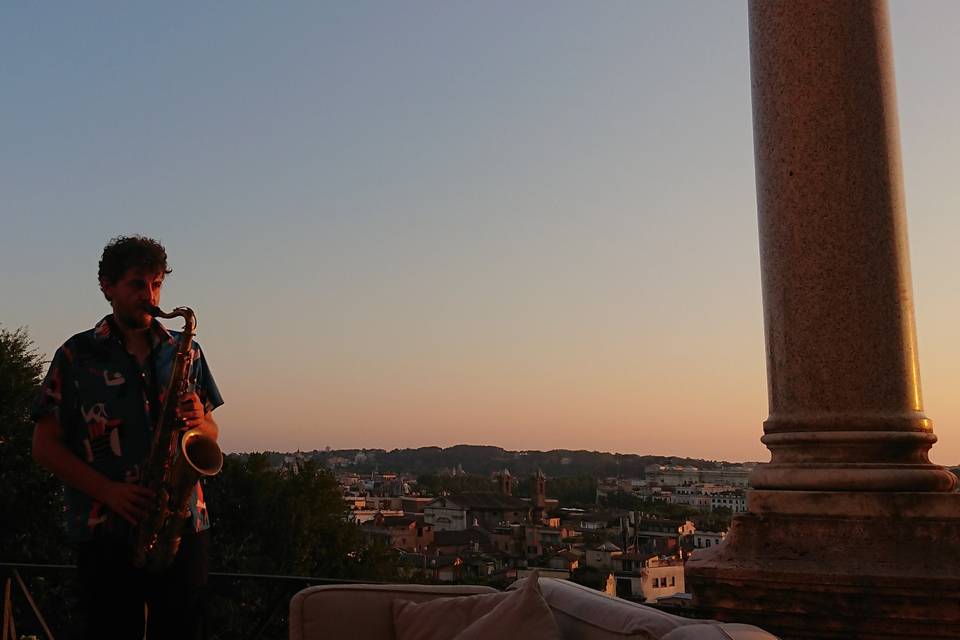 Sax in terrazza