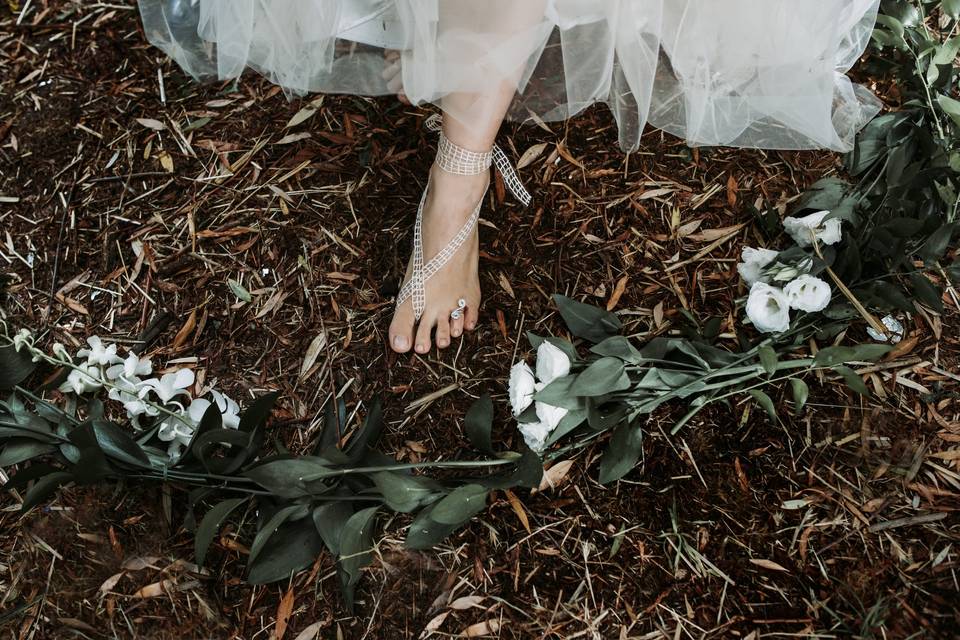 La sposa a piedi nudi