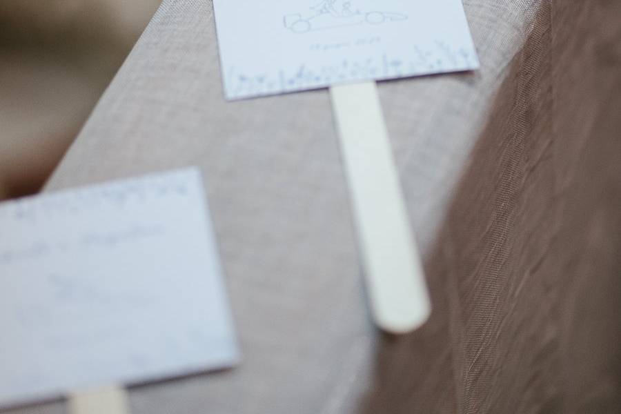 Ventagli per matrimonio estivo