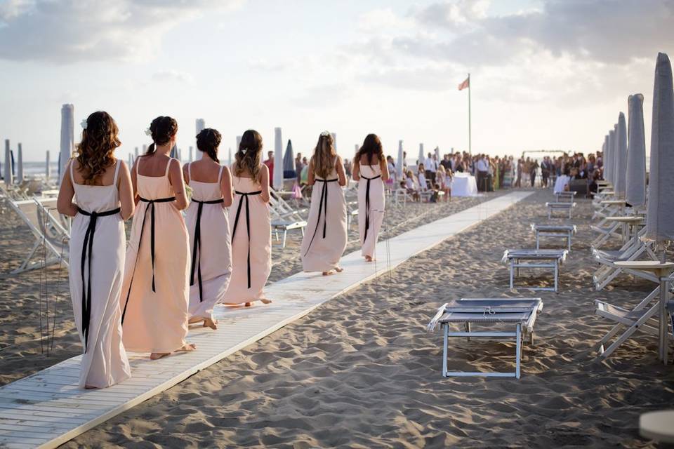 Matrimonio spiaggia Viareggio