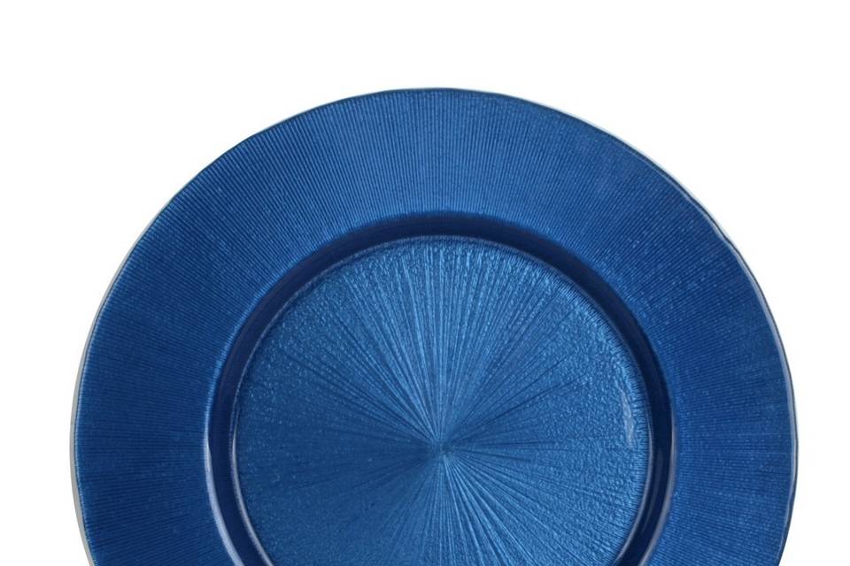 Sotto Piatto Vetro Blu