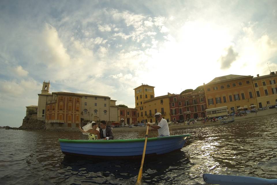 In barca a Sestri Levante