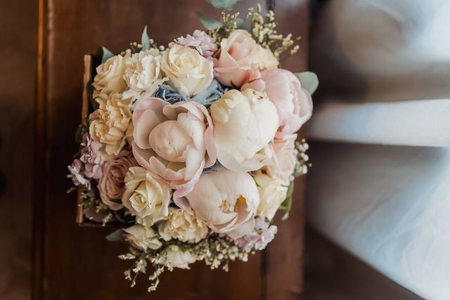 Bouquet sposa peonie