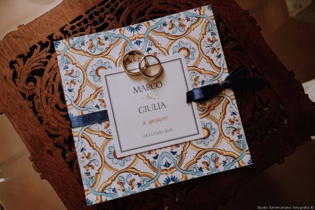 Partecipazione maiolica