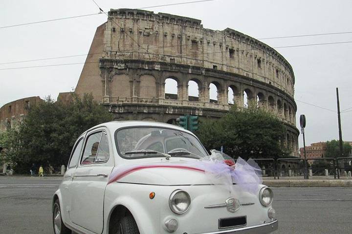 Fiat 500 bianca