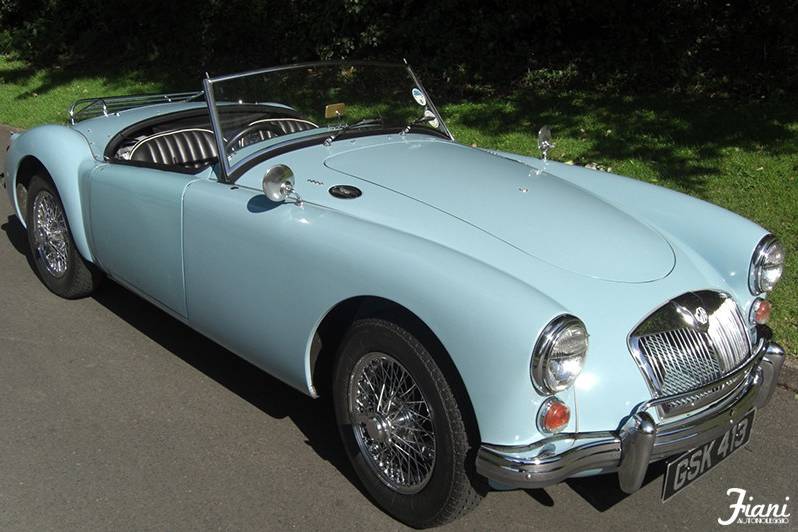 1956 MG A Cabriolet (Iris Blu)