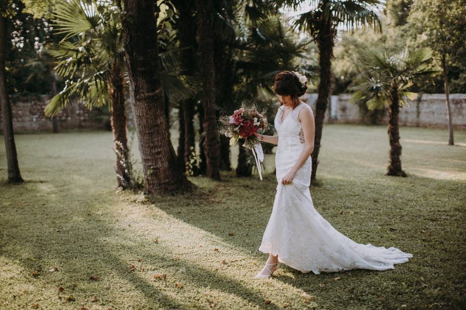 Sposa nel parco