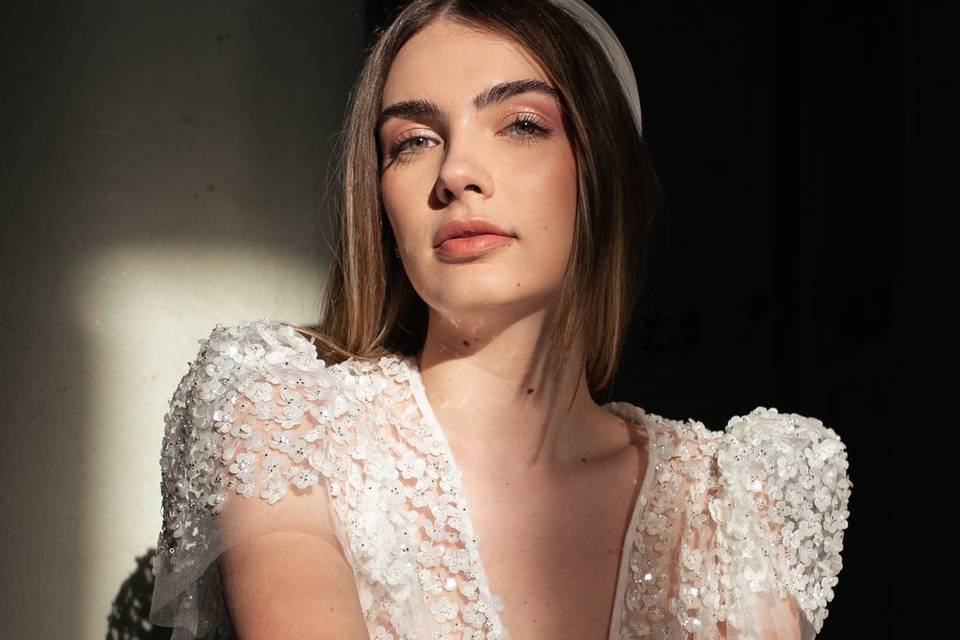 Make-up sposa malva