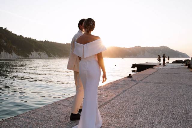 Passeggiata in riva al mare