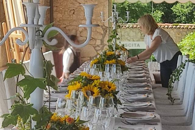 Tavola imperiale e candelabro