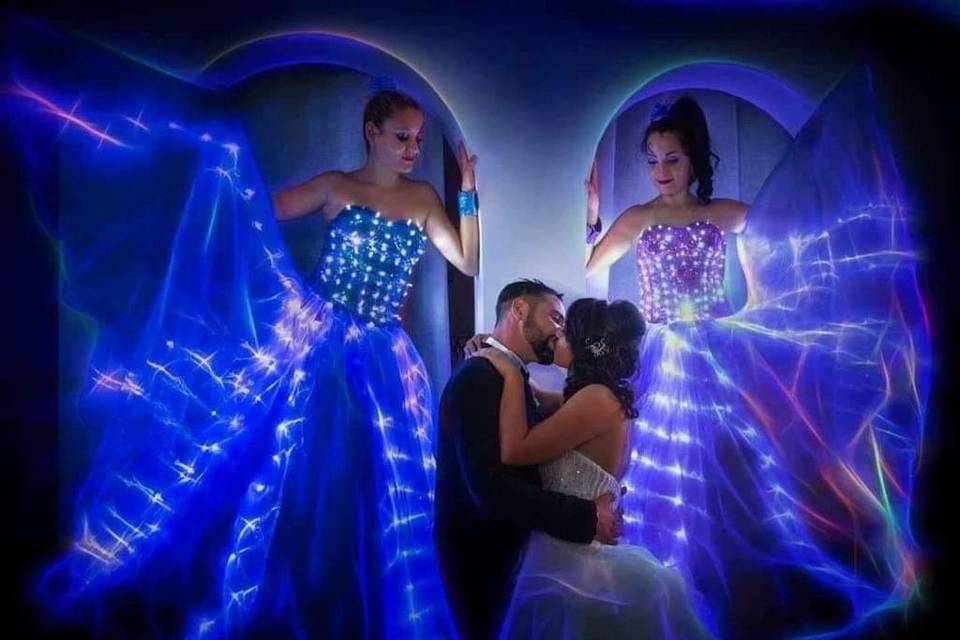 Trampolieri costumi LED