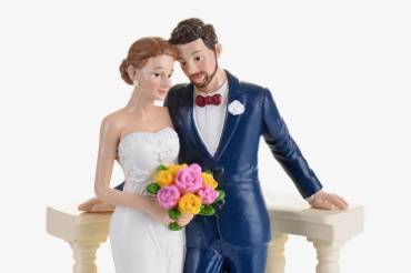 Cake topper Sposi sull'altare