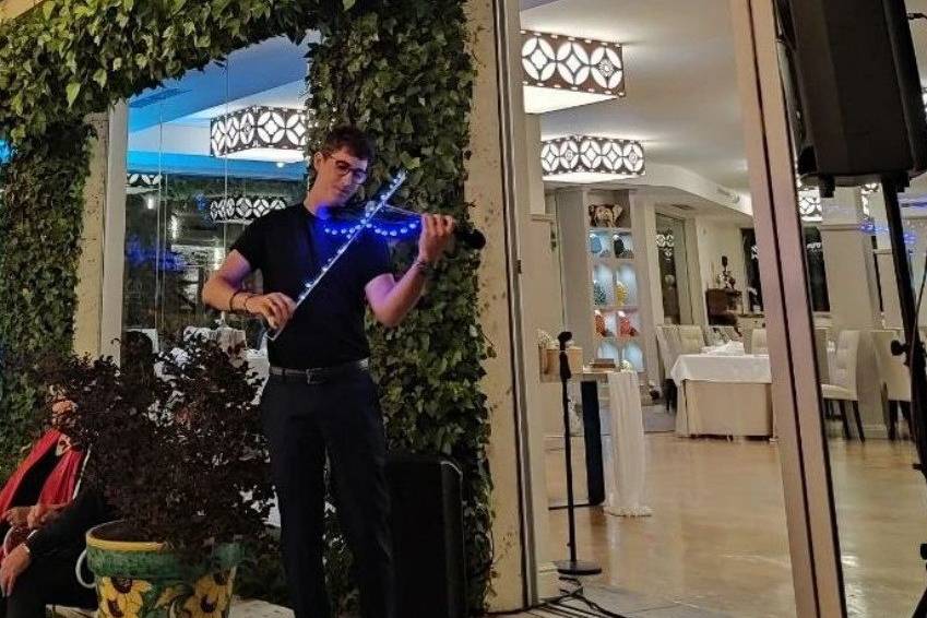 Taglio torta con LED violin