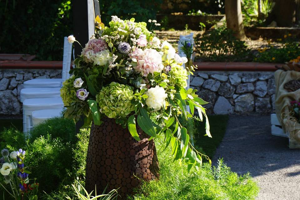 Bouquet piatto circolare