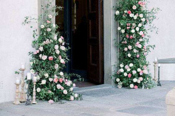 Arco vero e sintetico rosa