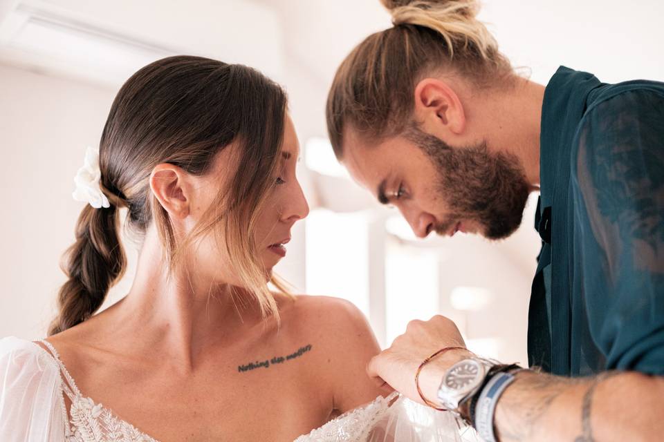 Preparazione sposa