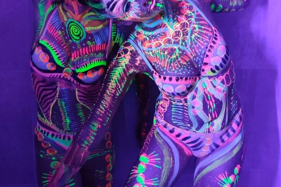 Body painting Fluo