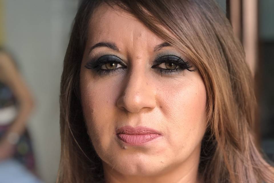 Smokie eyes con toni verde