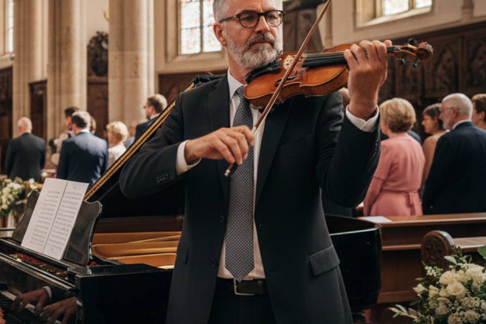 Violinista e pianista