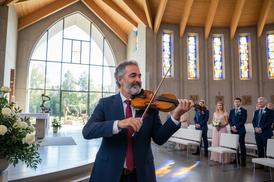 Violinista e pianista