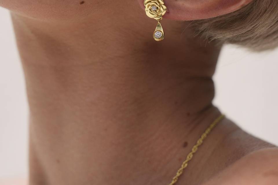 Orecchini oro rosa LIEVES