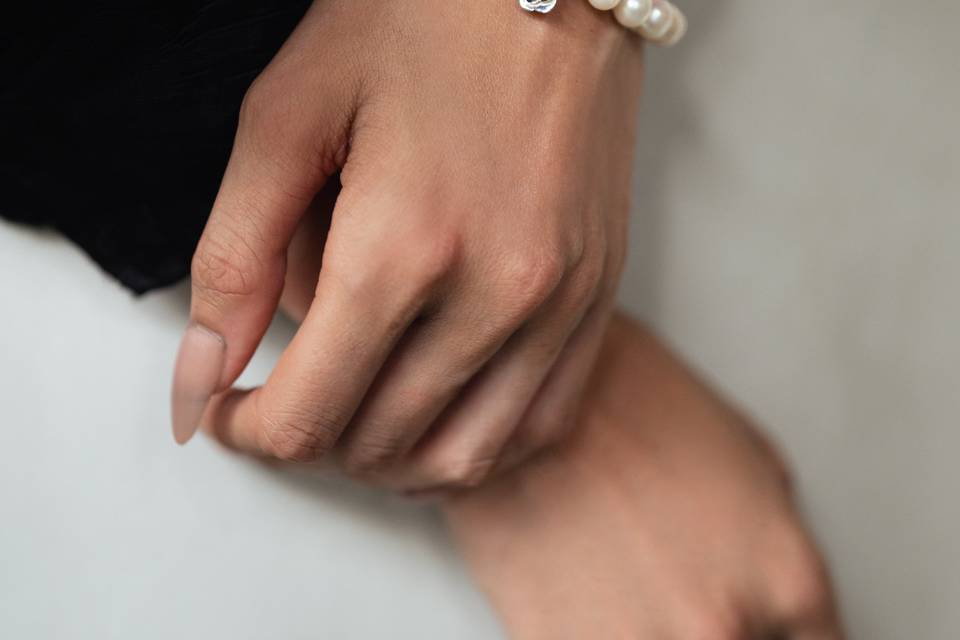 Bracciale per perle e ciondolo