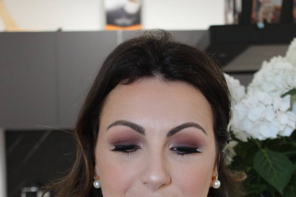 Dettagli makeup occhi sposa