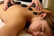 Hot stone massage.