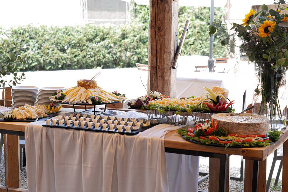 Buffet postazione formaggi