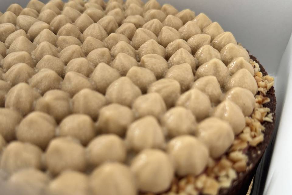 Crostata nocciola e lampone