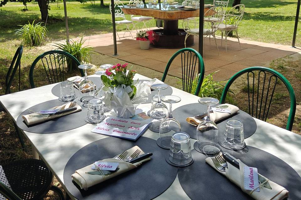 Allestimento in giardino
