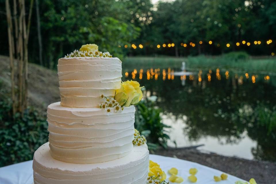 Wedding cake bordo lago