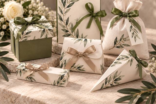 Confetti, bomboniere e scatole