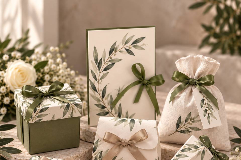 Confetti, bomboniere e scatole