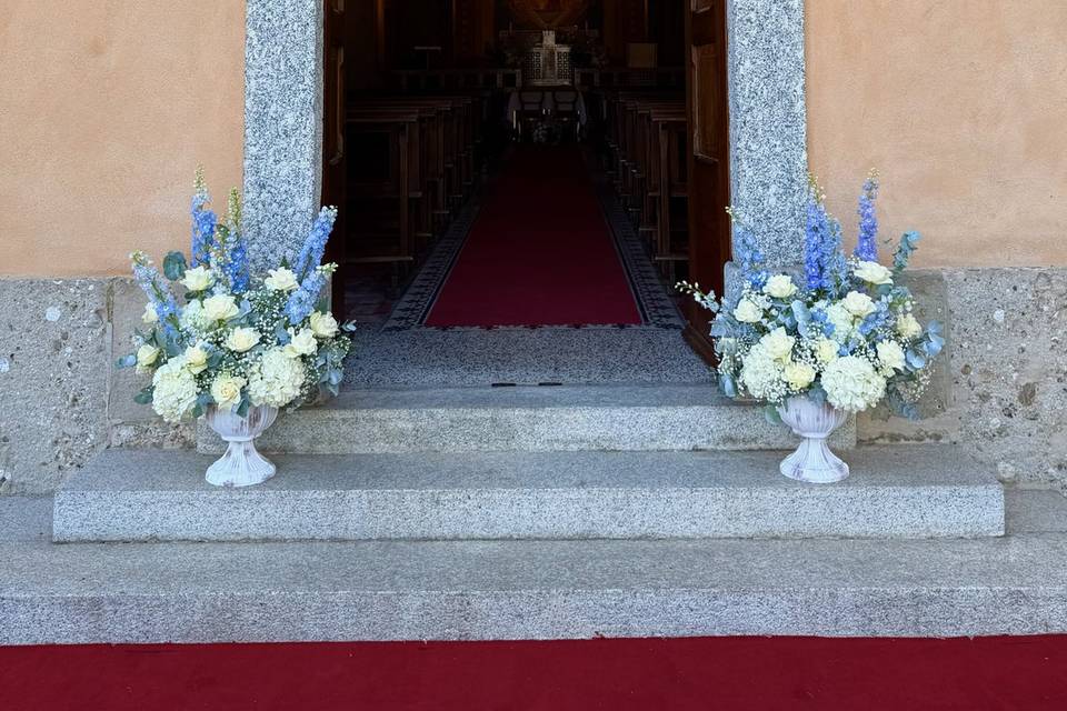 Coppe bianco e blu