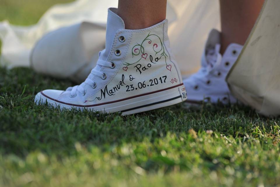 Converse personalizzate matrimonio sale