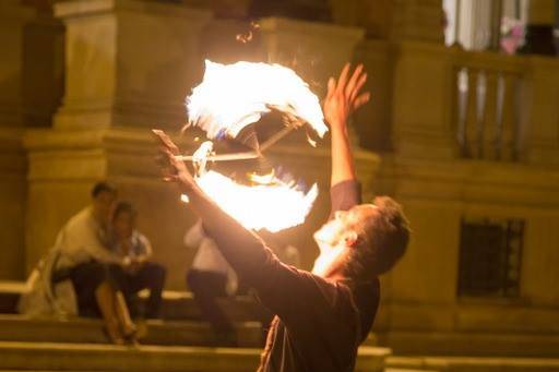 Fire show wedding