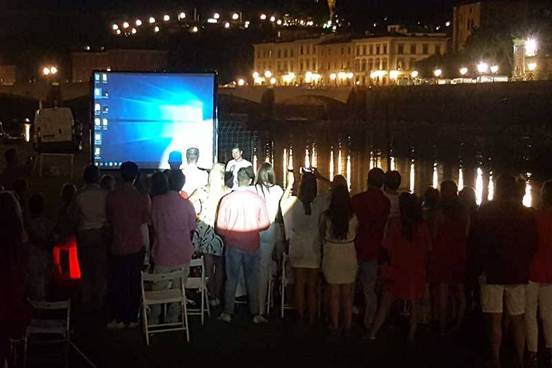 Wedding video e ledwall