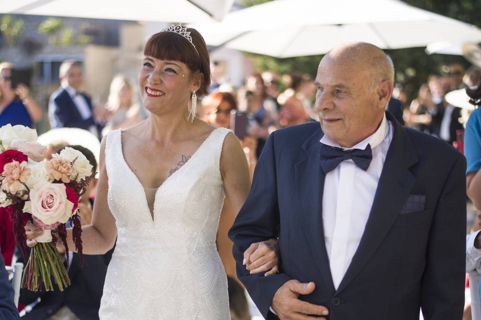 La sposa e il papà