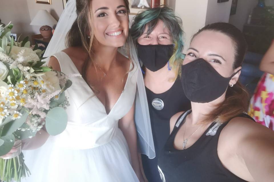 Selfie con la sposa