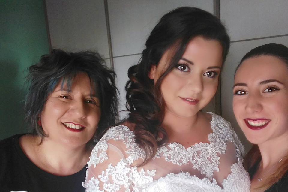 Selfie con la sposa